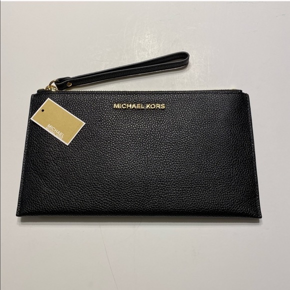 Michael Kors Lg Jet Set Zip Clutch Wristlet - Picture 1 of 7